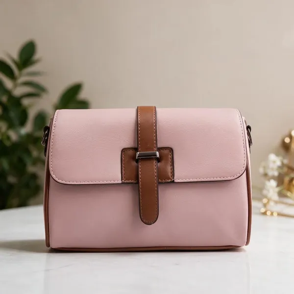 AP_Juniverse_Pink,_Brown_Sling_Bag_The_Juniverse_Soft_Pink_Classic_()