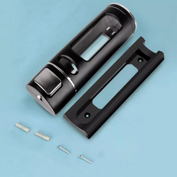 Black_Plastic_Wall_Mounted_Abs_Liquid_Soap_Dispenser