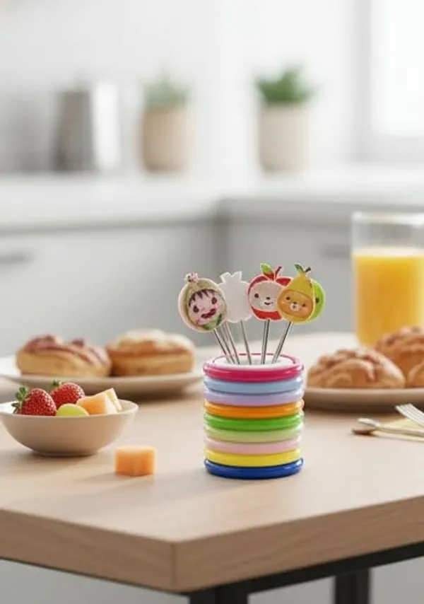 Multicolor_Plastic_Cartoon_Fruit_Head_Appetizer_Picks_Set_With_Holder