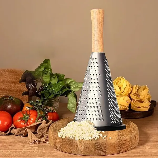 Multicolor_Stainless_Steel_Cone_Shape_4-Sided_Box_Grater