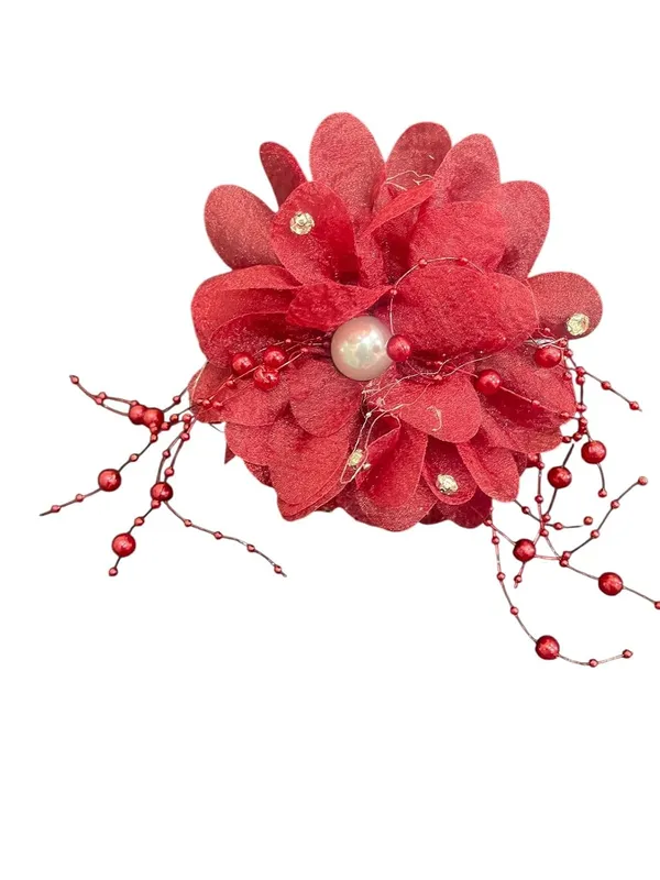 Pink_Crystal_Resin_Floral_Pearl_Hair_Clip_For_Women