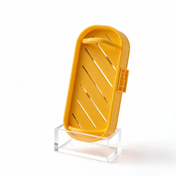 Yellow_Plastic_Wall_Mounted_Soap_Dish