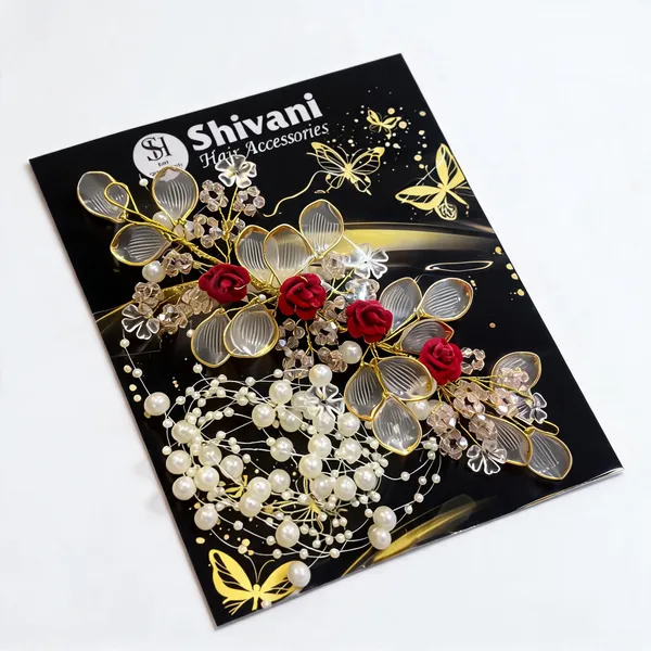 Gold_Floral_Pearl_Crystal_Bridal_Hair_Accessory_Set_For_Women