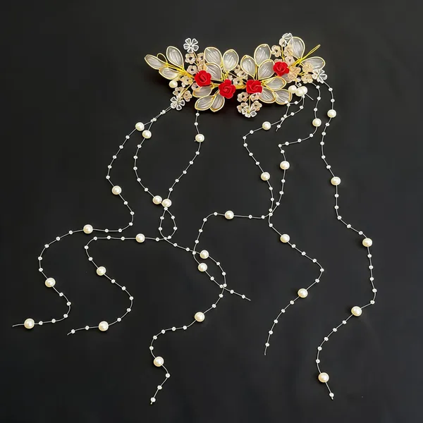 Gold_Metal_Floral_Wirework_Festive_Hair_Accessory_For_Women