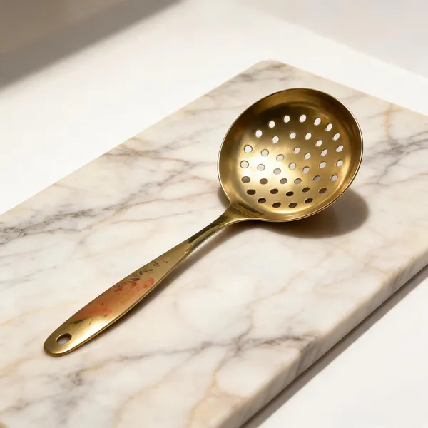 Gold_Brass_Traditional_Perforated_Cooking_Skimmer