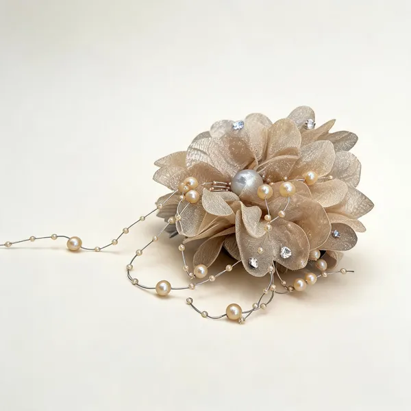 Beige_Beige_Fabric_Floral_Bridal_Pearl_Crystal_Hair_Clip_For_Women