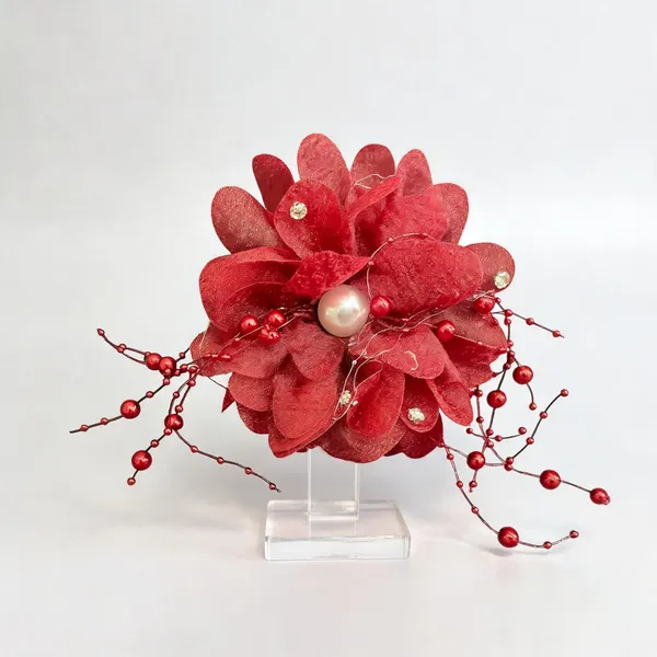 Pink_Crystal_Resin_Floral_Pearl_Hair_Clip_For_Women