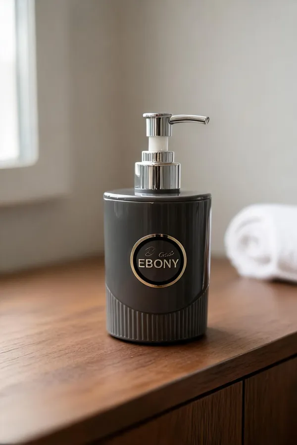 Brown_And_Pink_Plastic_Glossy_Refillable_Soap_And_Lotion_Dispenser