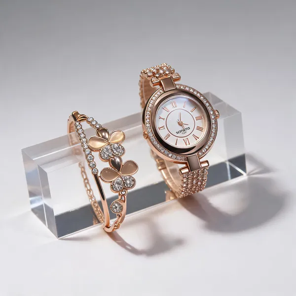 Rose_Gold_Stainless_Steel_Analog_Watch_And_Bracelet_Set_For_Women