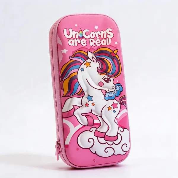 Pink_Plastic_Unicorn_Print_Pencil_Case_For_Kids
