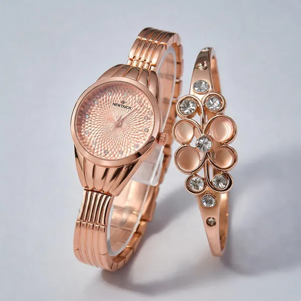 Rose_Gold_Stainless_Steel_Analog_Watch_And_Floral_Bracelet_Set_For_Women