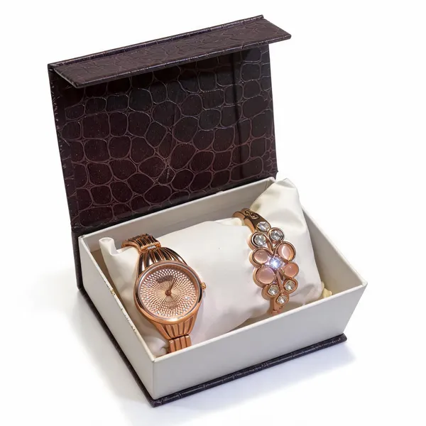 Rose_Gold_Stainless_Steel_Analog_Watch_And_Bracelet_Set_For_Women