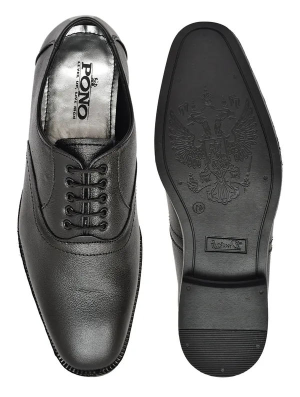 Men_S_Black_Pebbled_Leather_Oxford_Lace_Up_Formal_Shoes_Office_Wedding_Wear