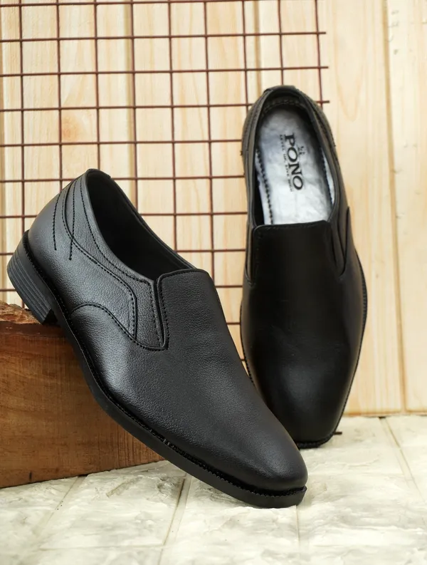 Men_S_Black_Pebbled_Leather_Plain_Slip_On_Formal_Shoes_Minimalist_Office_Party_Wear