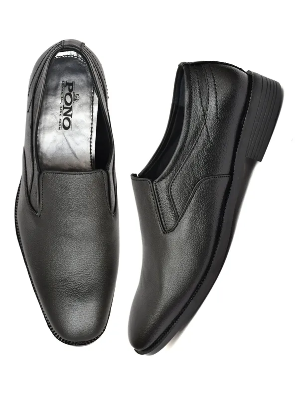 Men_S_Black_Pebbled_Leather_Plain_Slip_On_Formal_Shoes_Minimalist_Office_Party_Wear
