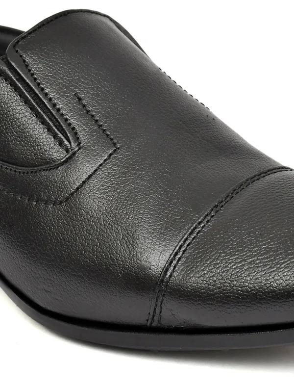 Men_S_Black_Pebbled_Leather_Cap_Toe_Slip_On_Formal_Shoes_Elegant_Office_Wedding_Wear