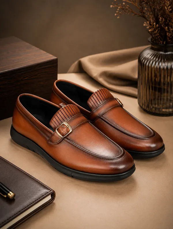 Zero_Gravity_Monarch_Buckle_Loafers_Lightweight_Luxury_For_Everyday_Elegance