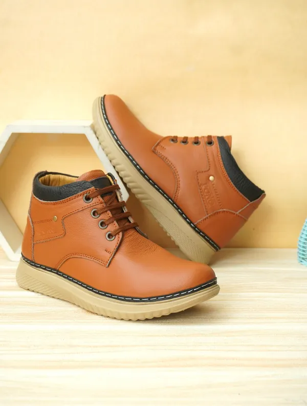 Men_S_Tan_Pebbled_Leather_High_Top_Lace_Up_Casual_Boots_Two_Tone_Ankle_Boots_For_Outdoor_Street_Style