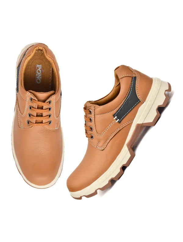 Men_S_Tan_Leather_Low_Top_Lace_Up_Casual_Outdoor_Shoes_Two_Tone_Rugged_Everyday_Sneaker_Boots