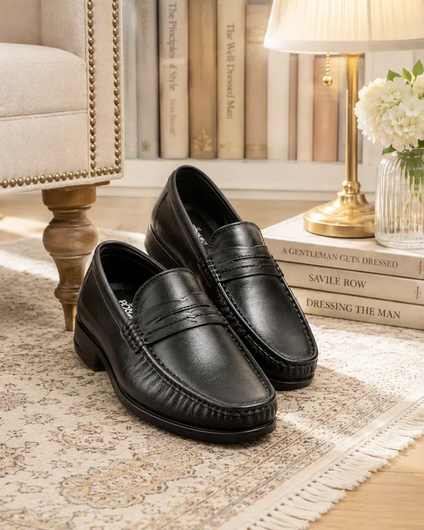 Black_Penny_Loafer_With_Saddle_Strap_And_Moccasin_Stitching