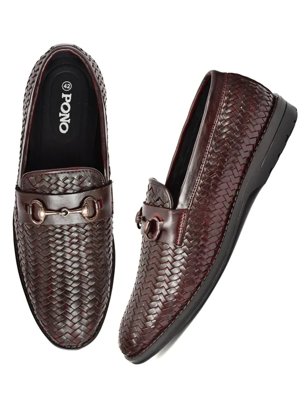 Pono_Men_S_Brown_Handwoven_Leather_Horsebit_Loafers_Premium_Formal_Slip_On_Shoes