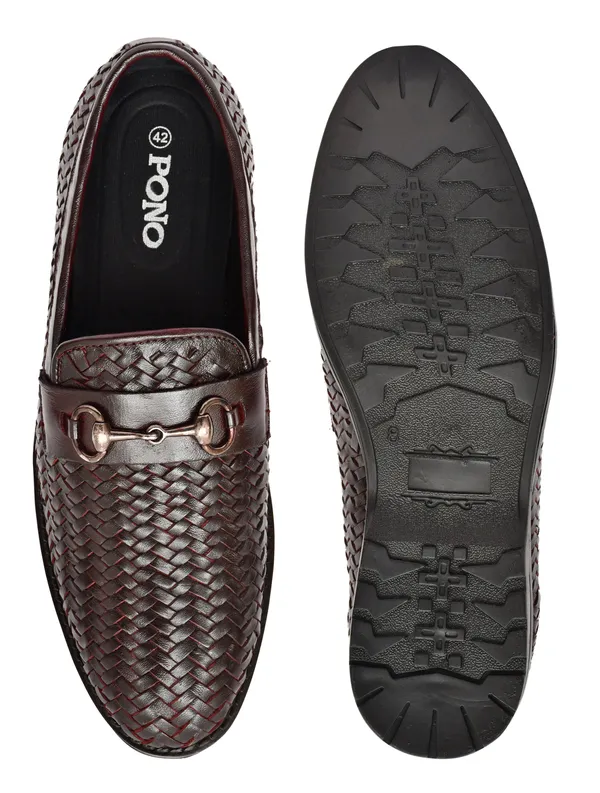 Pono_Men_S_Brown_Handwoven_Leather_Horsebit_Loafers_Premium_Formal_Slip_On_Shoes