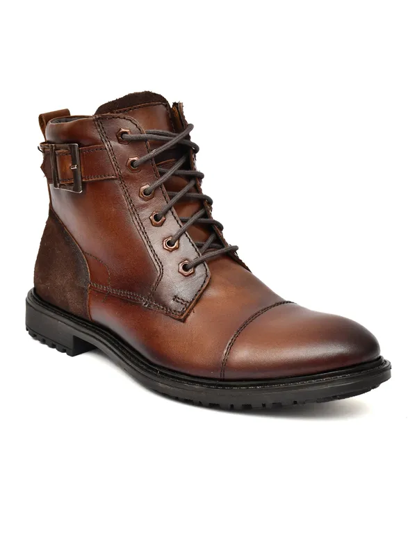 Men_S_Tan_Burnished_Leather_High_Top_Military_Combat_Boots_Cap_Toe_Buckle_Lace_Up_Boots_For_Outdoor_Smart_Casual