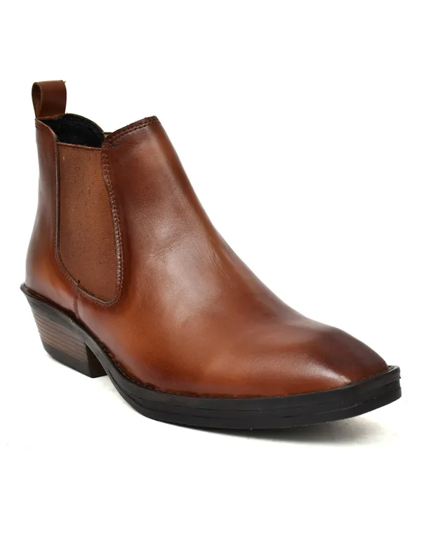 Men_S_Tan_Brown_Leather_Chelsea_Ankle_Boots_With_Stacked_Heel