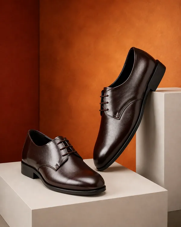 Men_S_Brown_Leather_Derby_Formal_Shoes_Sophisticated_Lace_Up_Dress_Shoes