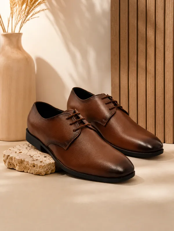 Men_S_Tan_Leather_Derby_Formal_Shoes_Elegant_Lace_Up_Dress_Shoes