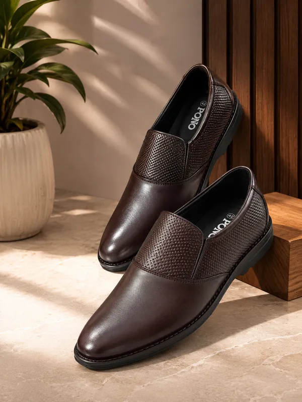 Men_S_Brown_Formal_Slip_On_Dress_Shoes_With_Textured_Side_Panels