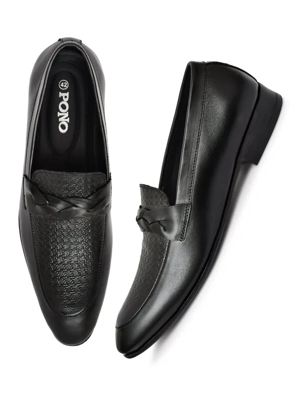 Men_S_Black_Textured_Loafer_Formal_Shoes
