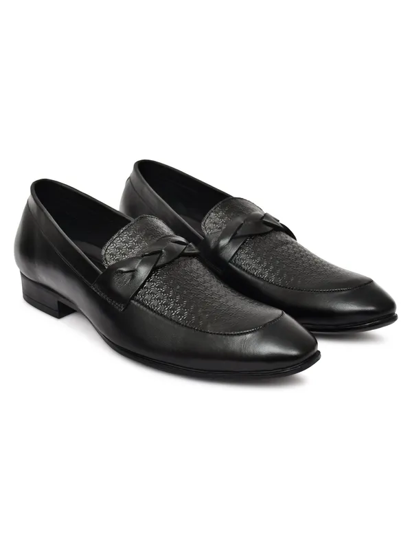 Men_S_Black_Textured_Loafer_Formal_Shoes