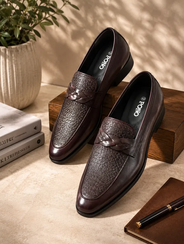 Men_S_Brown_Textured_Loafer_Formal_Shoes