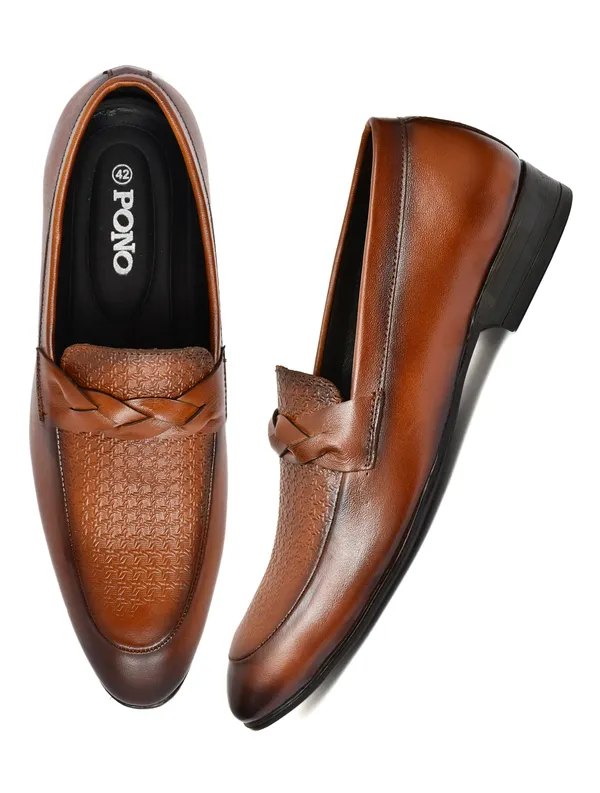 Men_S_Tan_Textured_Loafer_Formal_Shoes