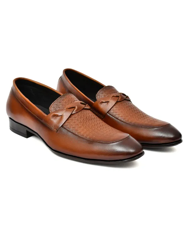 Men_S_Tan_Textured_Loafer_Formal_Shoes