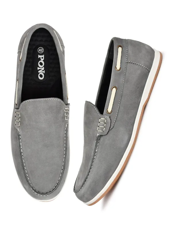 Premium_Grey_Nubuck_Leather_Slip_On_Loafers_For_Men_Smart_Casual_Driving_Shoes