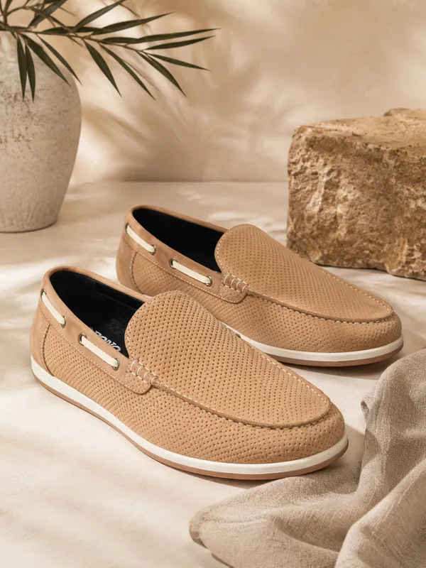 Premium_Camel_Textured_Nubuck_Leather_Slip_On_Loafers_For_Men_Casual_Comfort_Shoes