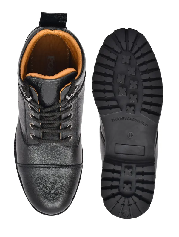 Premium_Black_Genuine_Leather_Ankle_Boots_For_Men_Lace_Up_Casual_Outdoor_Boots