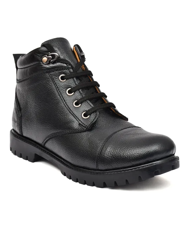 Premium_Black_Genuine_Leather_Ankle_Boots_For_Men_Lace_Up_Casual_Outdoor_Boots