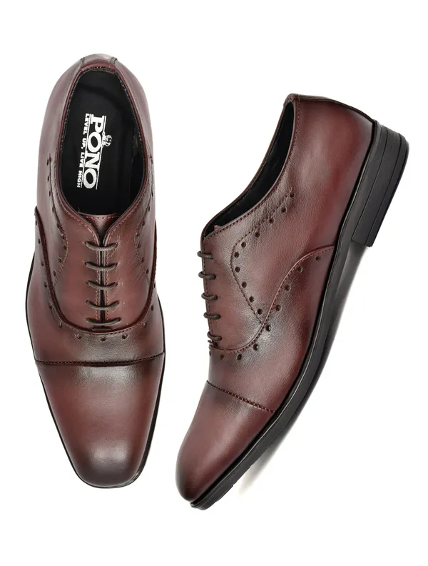 Premium_Brown_Genuine_Leather_Cap_Toe_Oxford_Shoes_For_Men_Classic_Formal_Lace_Up_Shoes