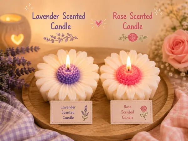 Lavender_And_Rose_Floral_Scented_Candle_Set_-_Set_of_2_-_Pack_of_2