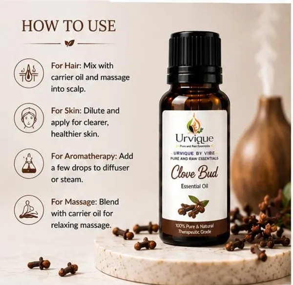 Urvique_Clove_Bud_Essential_Oil