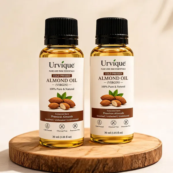 Urvique_Cold_Pressed_Almond_Oil_-_30_ML_-_Pack_of_2