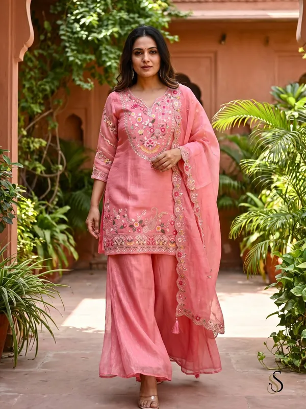 Pink_Embroidered_Kurta_Palazzo_Set_For_Women