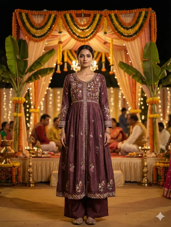 Maroon_Embroidered_Anarkali_Kurta_Set_for_Women