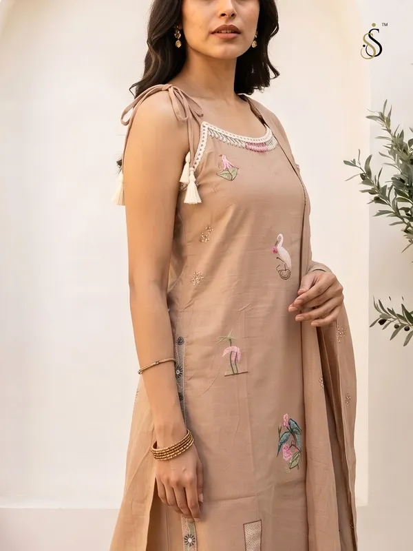 Beige_Embroidered_Straight_Kurta_Set_for_Women