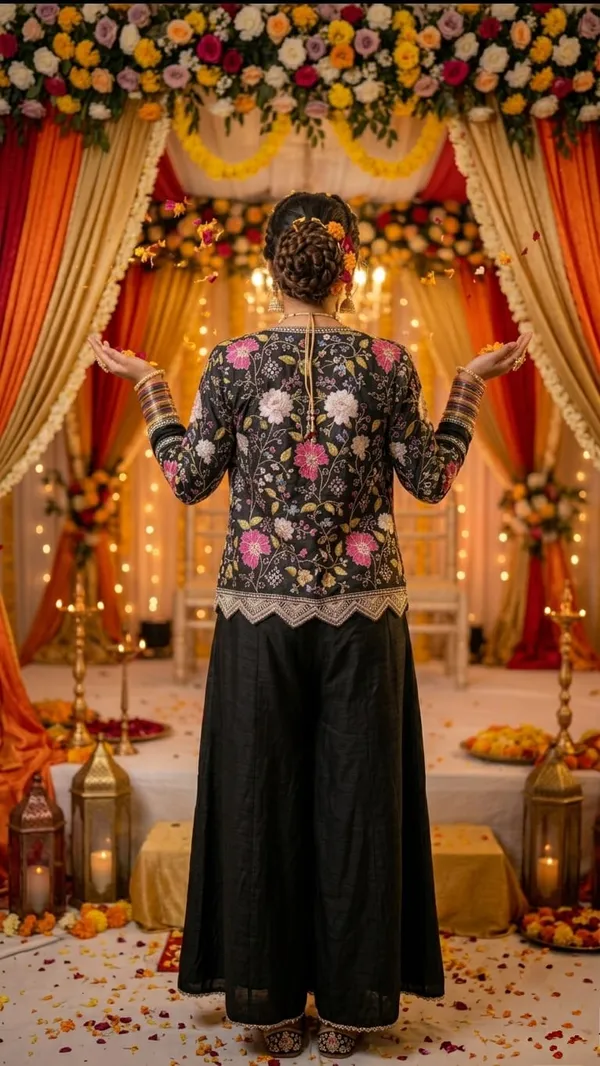Black_Embroidered_Ethnic_Wear_Set_For_Women