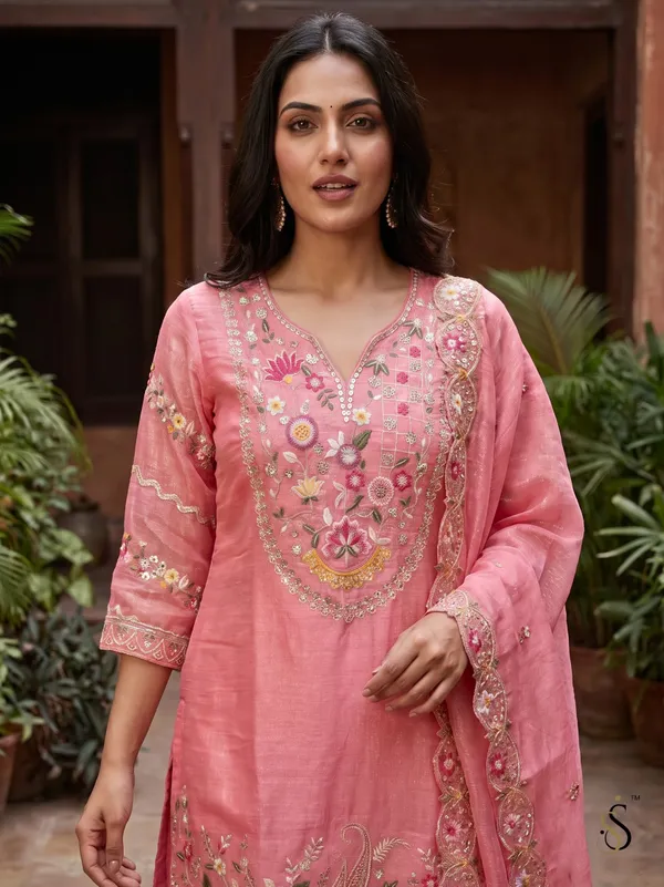 Pink_Embroidered_Kurta_Palazzo_Set_For_Women
