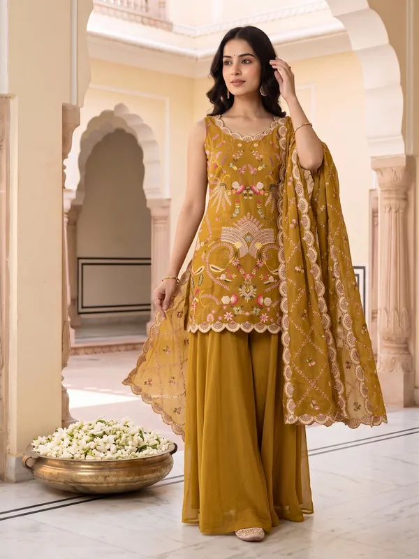 Mustard_Embroidered_Anarkali_Suit_Set_for_Women